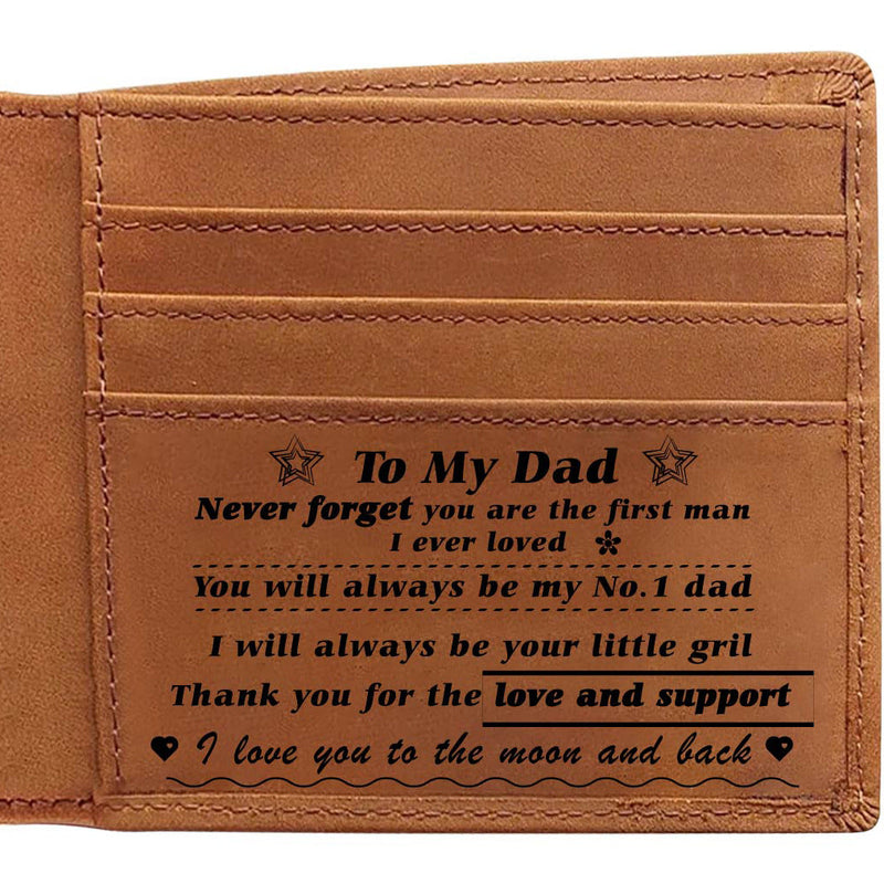 Engraved Genuine Leather Wallet