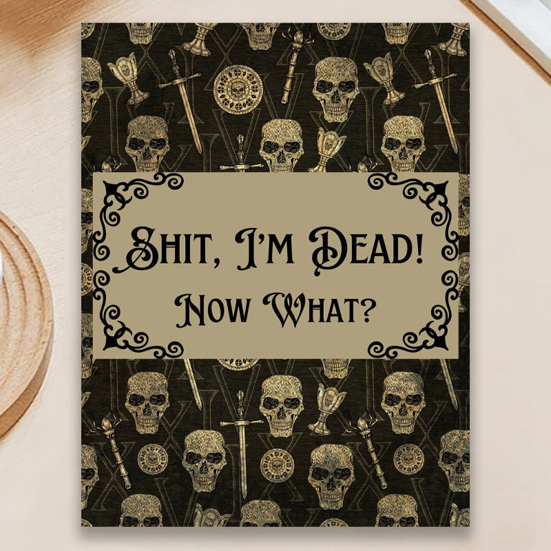 🎃 HalloweenGift: Sh*t, I’m Dead! End of Life Planner - The Ultimate Spooky Gift! 💀👻