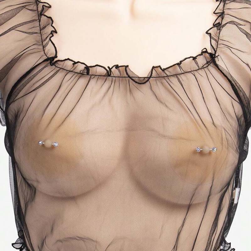 Seamless Breast Patch With Nipple Studs