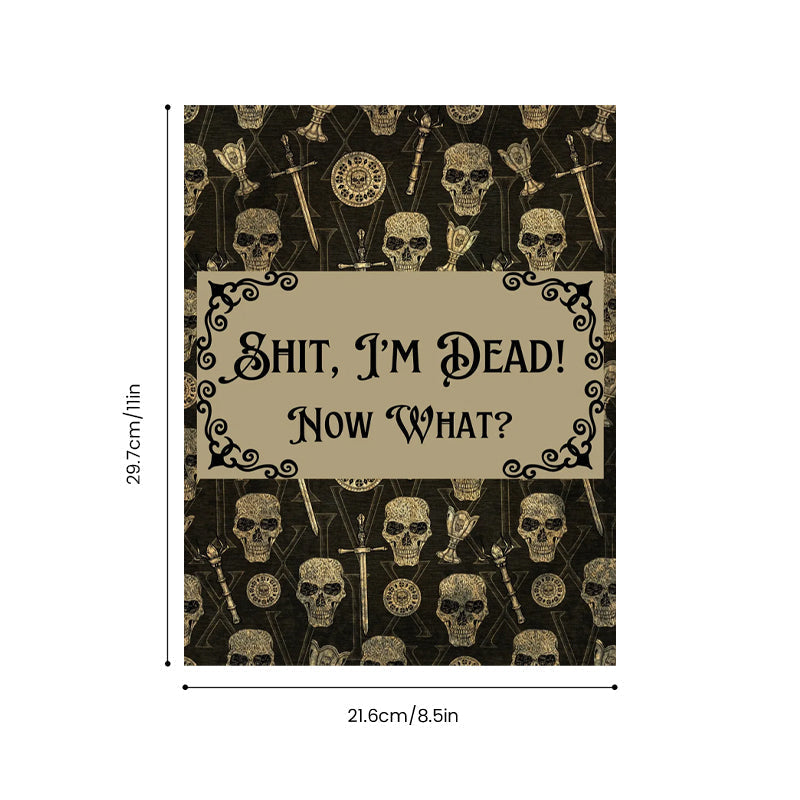 🎃 HalloweenGift: Sh*t, I’m Dead! End of Life Planner - The Ultimate Spooky Gift! 💀👻