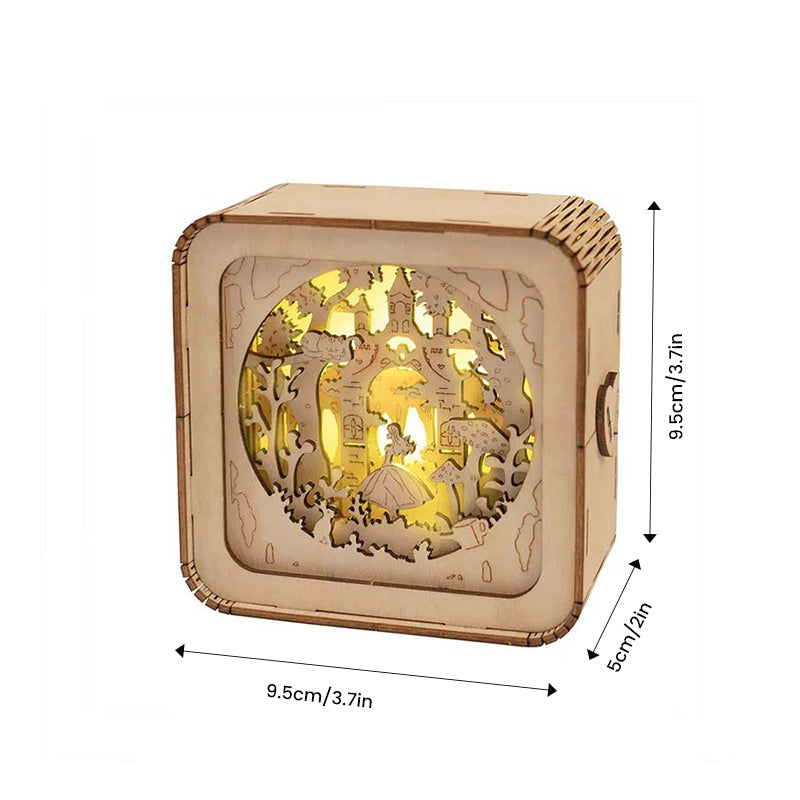 3D Wooden Puzzle Night Light