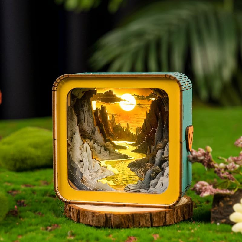 3D Wooden Puzzle Night Light