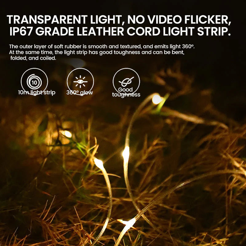 Waterproof Portable Stowable String Light