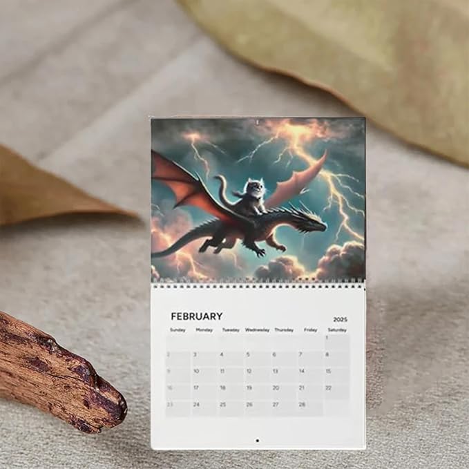 2025 Cat Dragon Rider Calendar