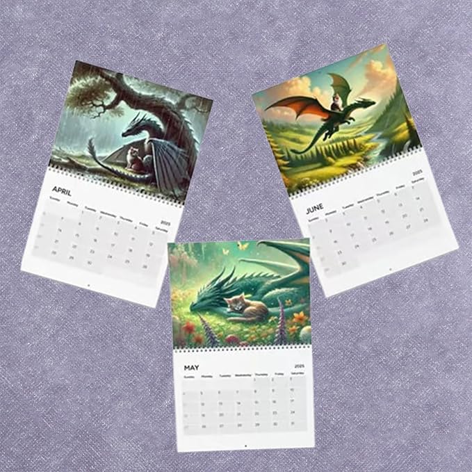 2025 Cat Dragon Rider Calendar