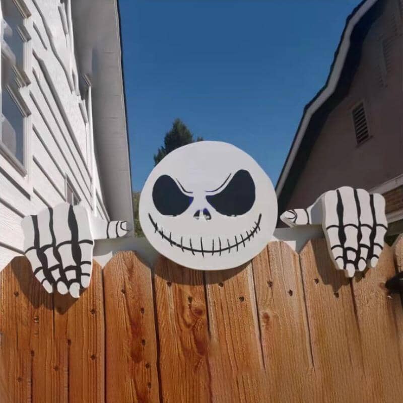 Christmas Themed Fence Decoration