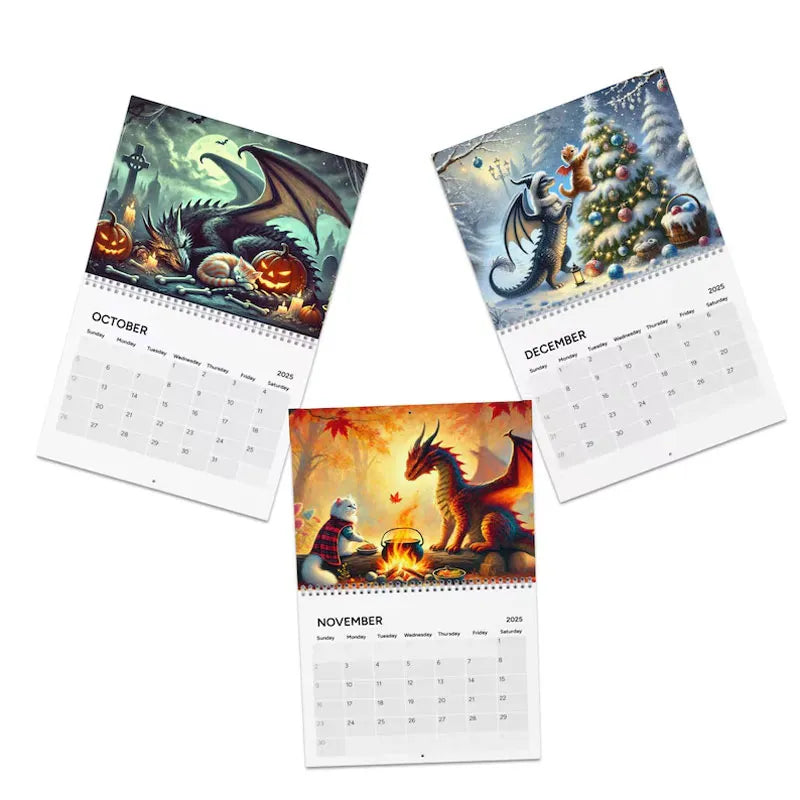 2025 Cat Dragon Rider Calendar