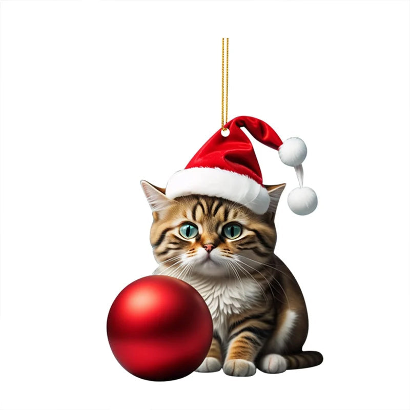 Cute Cat Christmas Decoration