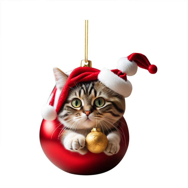 Cute Cat Christmas Decoration