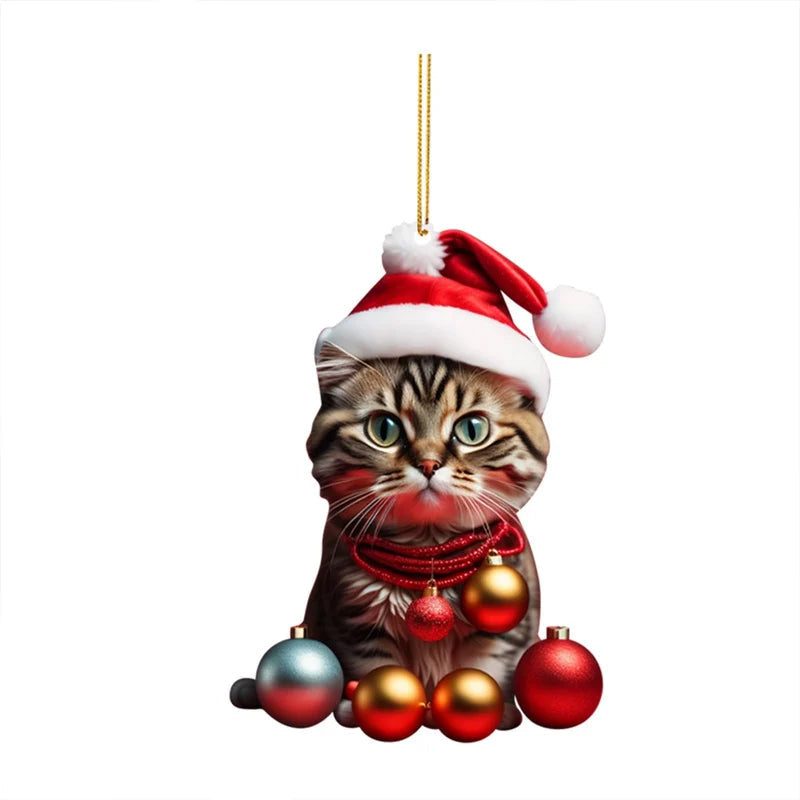 Cute Cat Christmas Decoration