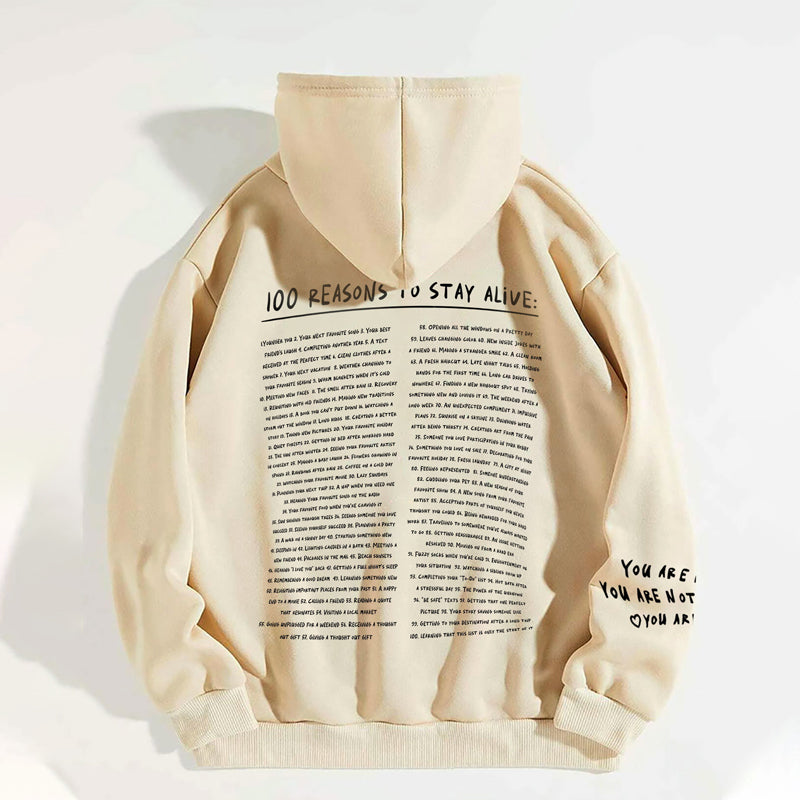 '100 Reasons To Stay Alive' Sweatshirt