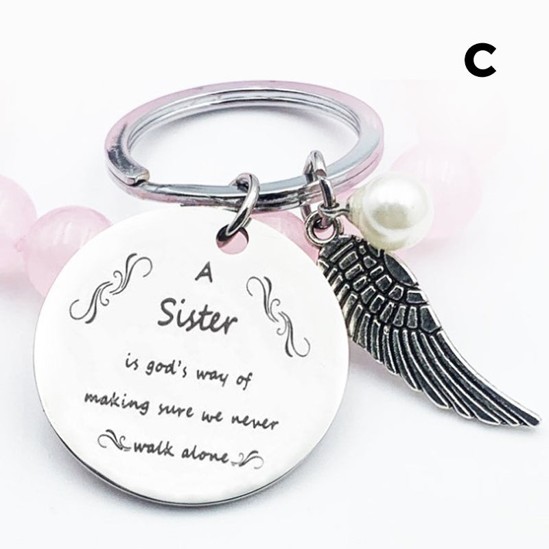 Stainless Steel Keychain For Sister