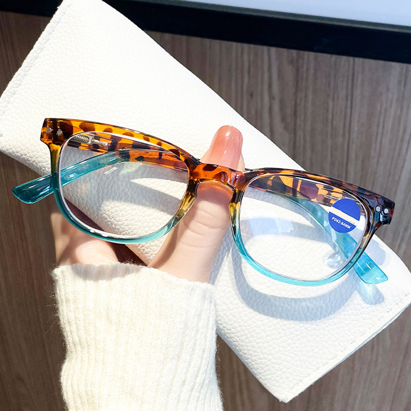 Sexy Leopard Print Gradient Reading Glasses