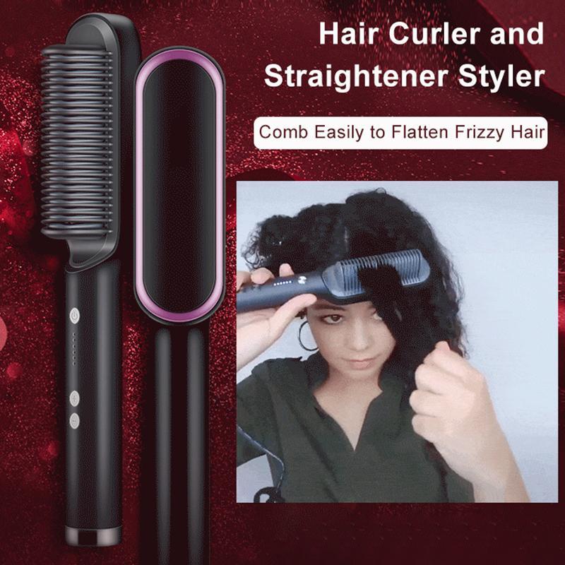 2021 New Hair Straightener Brush