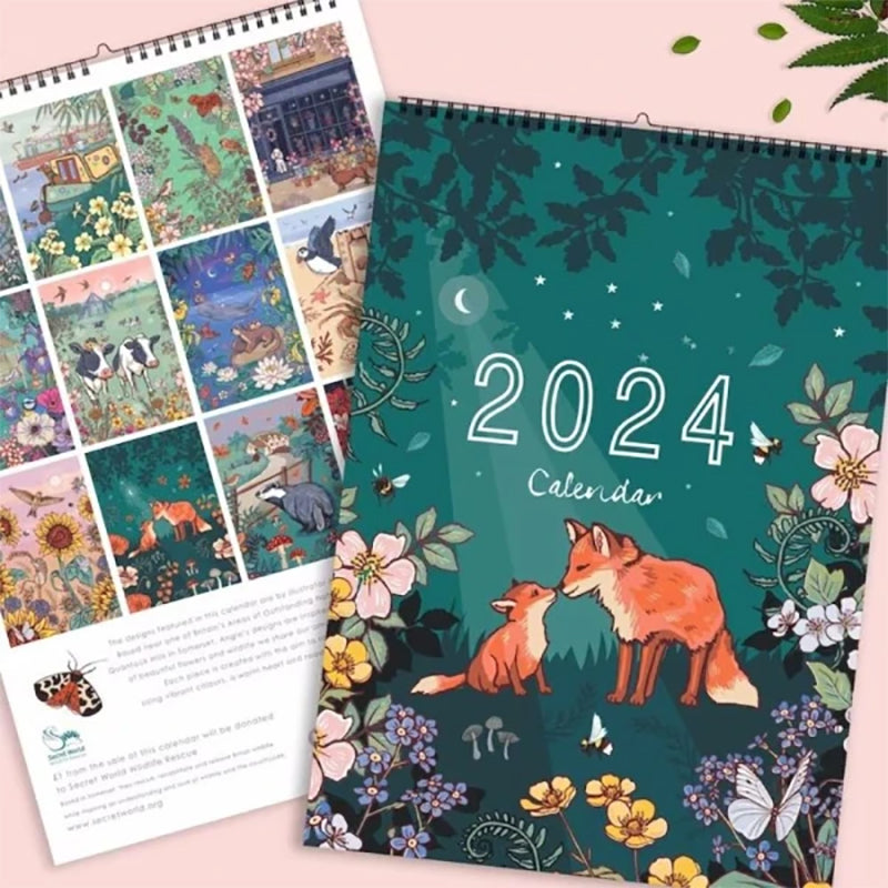 2024 Wall Calendar of Nature and Wildlife Art