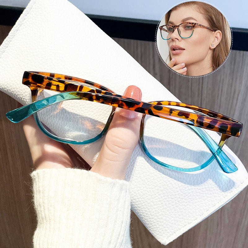 Sexy Leopard Print Gradient Reading Glasses