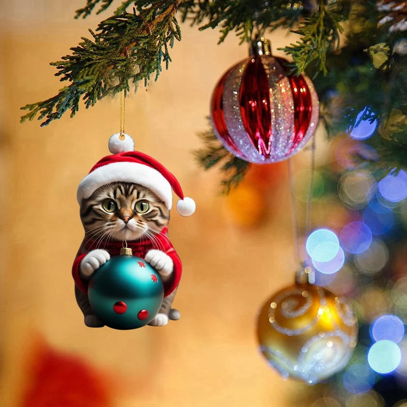 Cute Cat Christmas Decoration