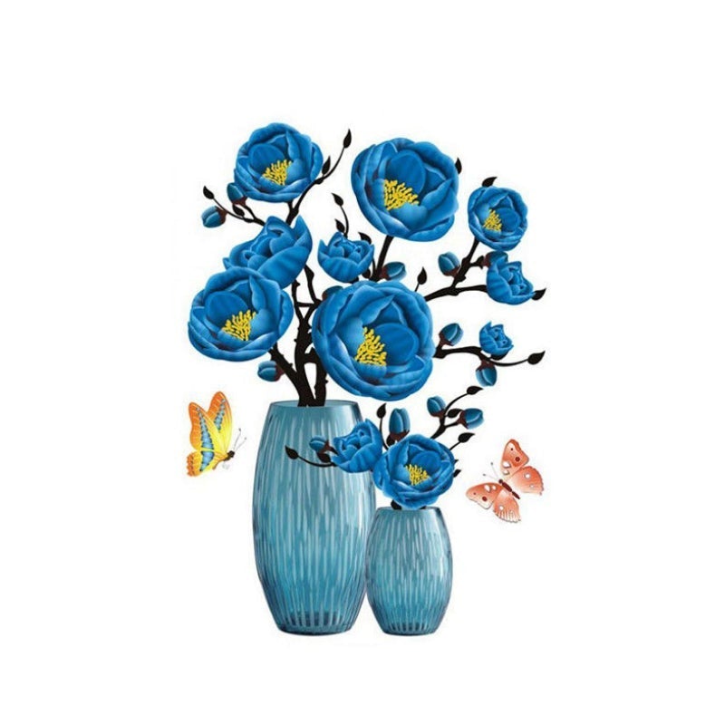 3D Stereo Vase Wall Sticker Self-adhesive