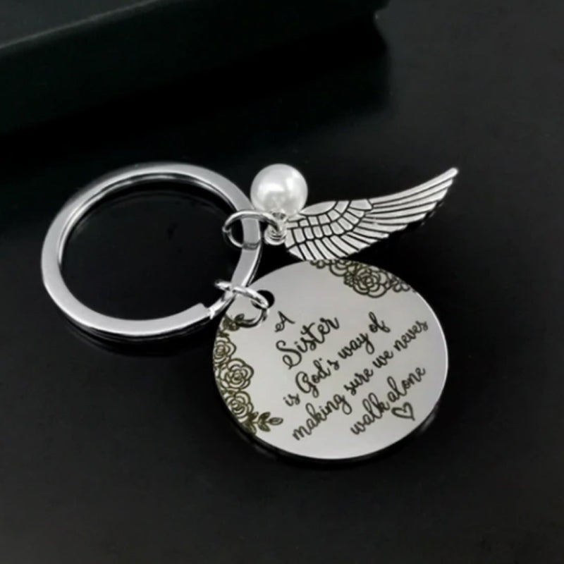 Stainless Steel Keychain For Sister