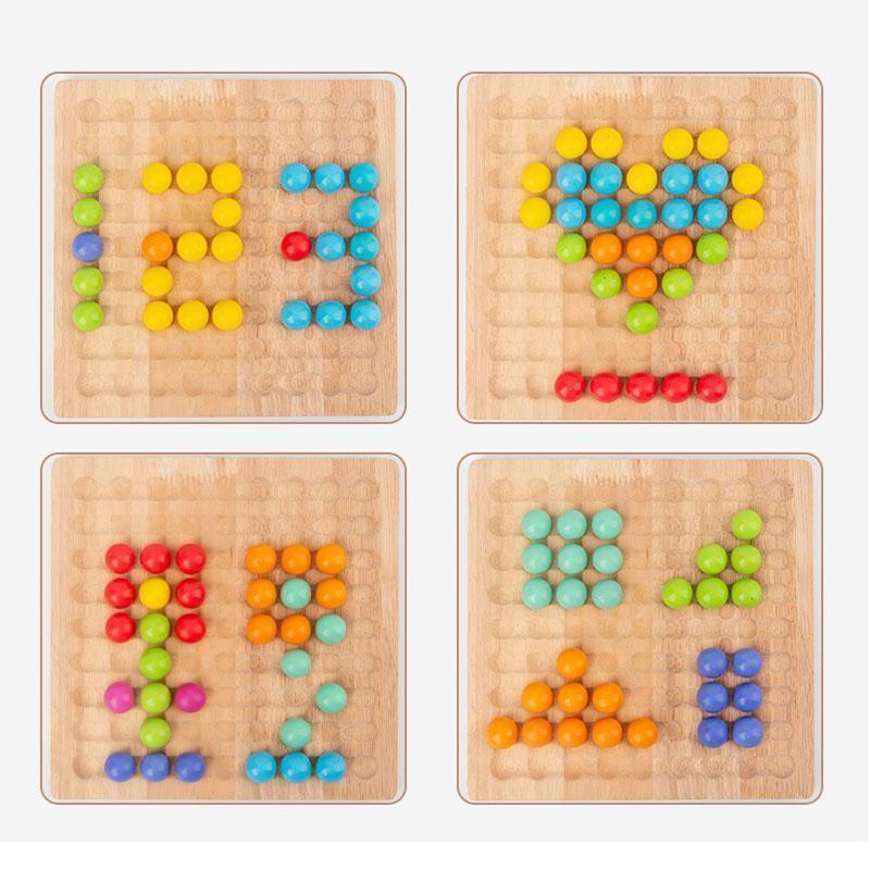 Wooden Clip Beads Educational Toys