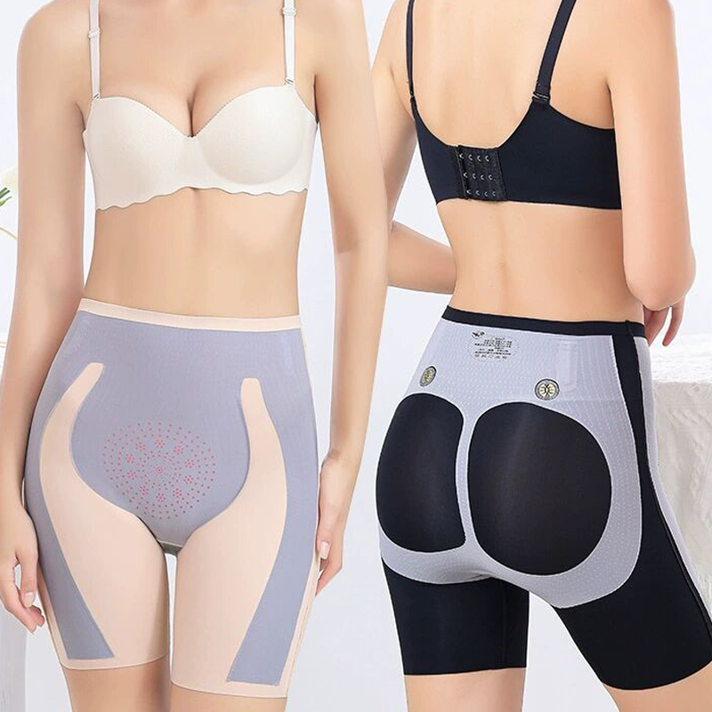 Seamless 5D Magnetic Levitation Hip Lift Sports Abdomen Shorts