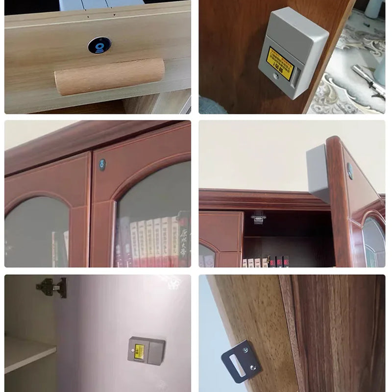 Electronic Cabinet Lock DIY For Wooden Drawer Cabinet