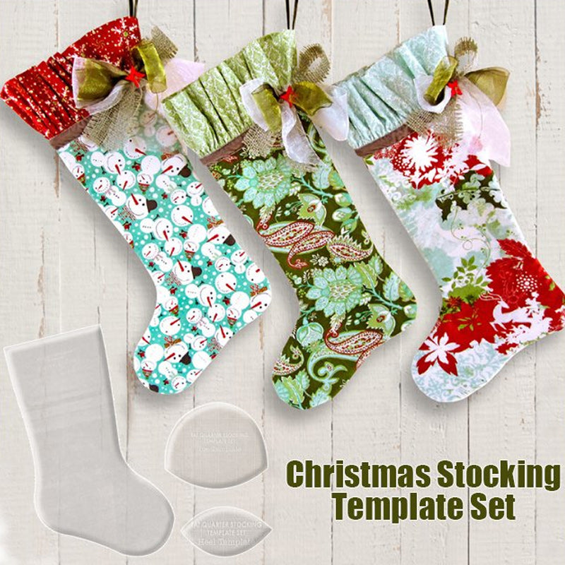 Handmade Christmas Stocking Template Set