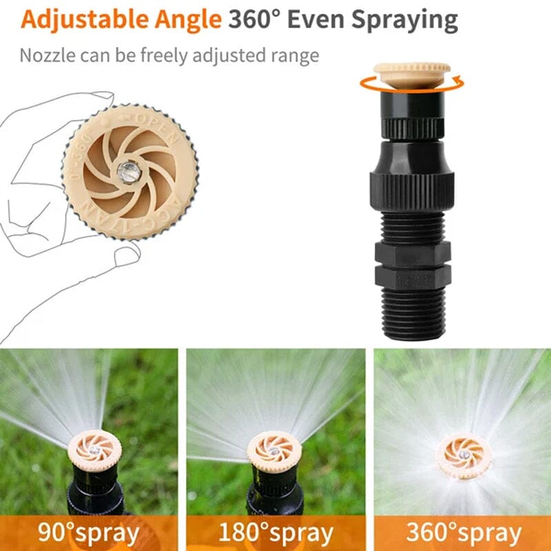 360° Rotation Auto Irrigation System Garden Lawn Sprinkler Patio