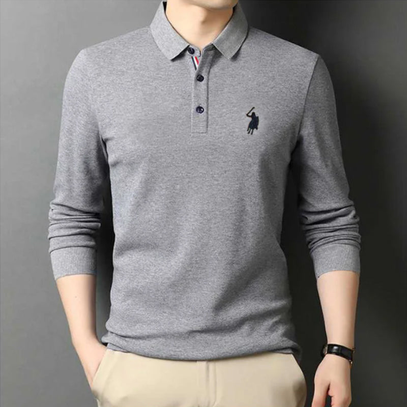 Embroidered polo shirt for men