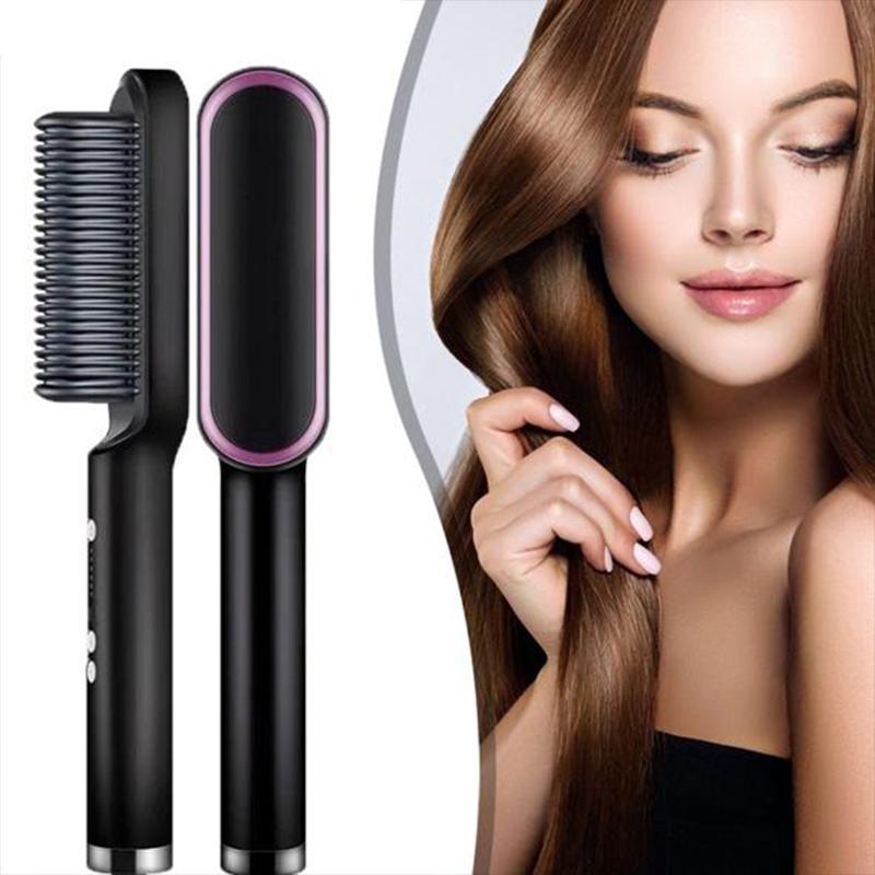 2021 New Hair Straightener Brush