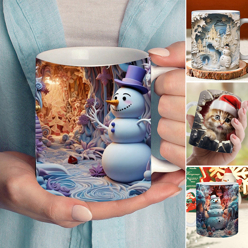 3D Christmas Mug